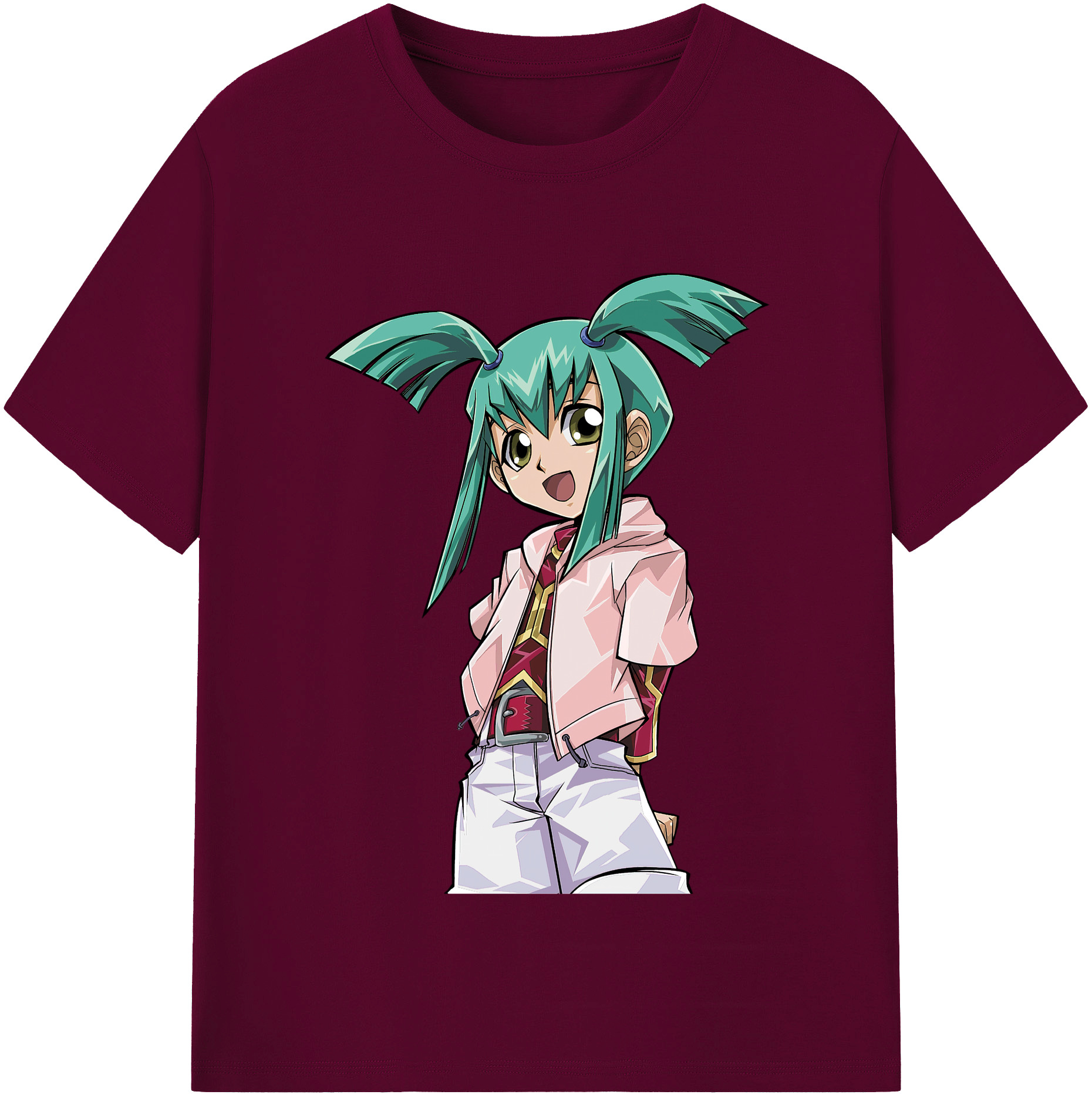 （画像用） 遊☆戯☆王 Yu-Gi-Oh! レディースカジュアルプリントTシャツ（綿100％）